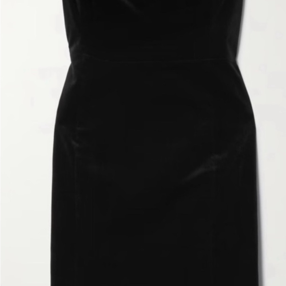 Theory Elegant Black Strapless Dress